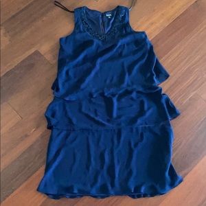 Navy blue cocktail dress with jacket